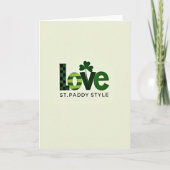 Love St Paddy Style Card カード (正面)