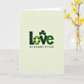Love St Paddy Style Card カード (黄色い花)