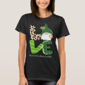 Love St Patrick s Day Shamrock Preschool Teacher P Tシャツ (正面)