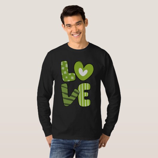 Love St Patricks Day Tシャツ (正面フル)