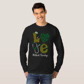 Love St Patrick's Retired Nurse Life Irish Shamroc Tシャツ (正面フル)