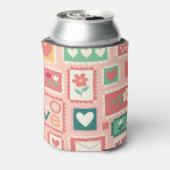 Love Stamps Floral Can Cooler 缶クーラー (缶裏面)