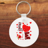 Love Stethoscope Heart Nicu Nurse Valentines Day  キーホルダー (正面)