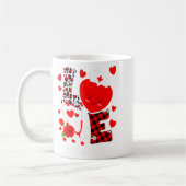 Love Stethoscope Heart Nicu Nurse Valentines Day  コーヒーマグカップ (左)