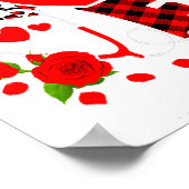 Love Stethoscope Heart Nicu Nurse Valentines Day  ポスター (角)