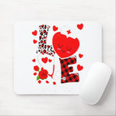 Love Stethoscope Heart Nicu Nurse Valentines Day  マウスパッド (マウス)