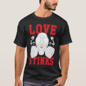 Love Stinks  Anti Valentine's Day Humor Single Peo Tシャツ (正面)