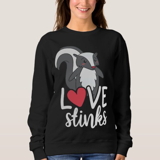 Love Stinks Clothing His and Her Valentines Day スウェットシャツ (正面)