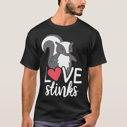 Love Stinks Clothing His and Her Valentines Day Tシャツ (正面)