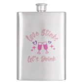 Love Stinks Lets Drink フラスク (正面)