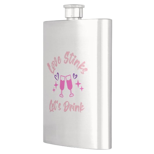 Love Stinks Lets Drink フラスク (左)