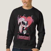 Love Stinks (Sometimes) Cute Skunk Sweater スウェットシャツ (正面)
