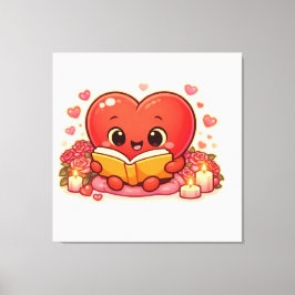 Love Stories Begin Within the Heart キャンバスプリント