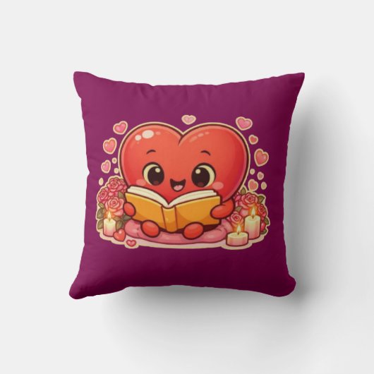 Love Stories Begin Within the Heart クッション (裏面)