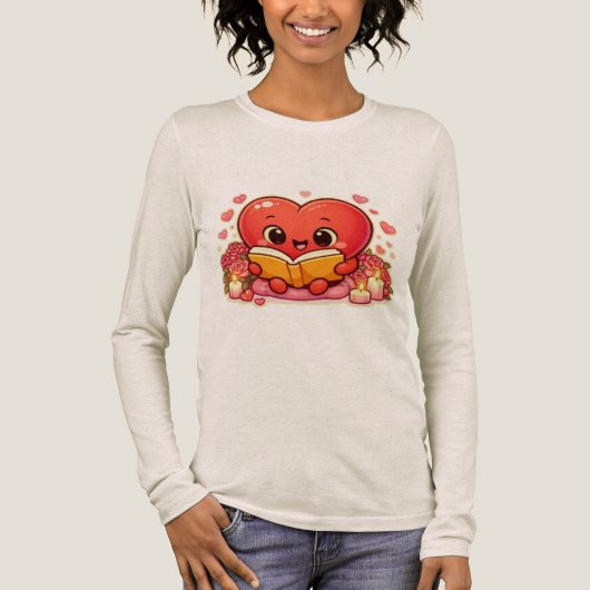 Love Stories Begin Within the Heart トライブレンドＴシャツ (正面)