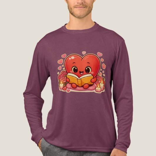 Love Stories Begin Within the Heart トライブレンドＴシャツ (正面)