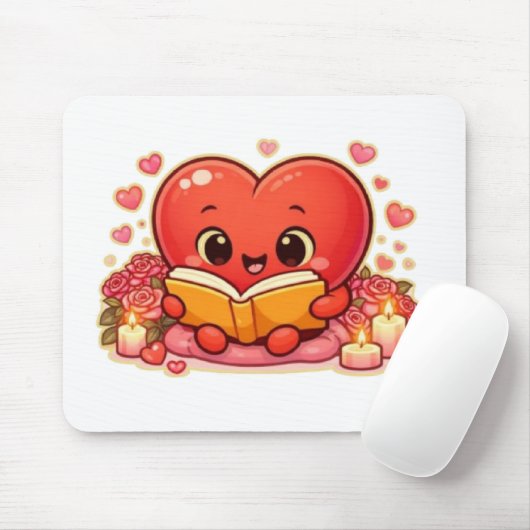 Love Stories Begin Within the Heart マウスパッド (マウス)