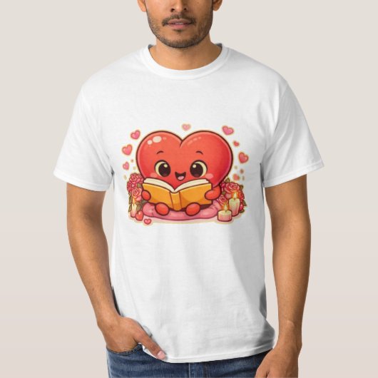Love Stories Begin Within the Heart Tシャツ (正面)