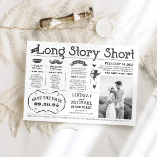 Love Storyタイムラインおもしろい日付写真の保存 招待状