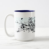 Love.story: カラス ツートーンマグカップ (左)