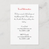 Love Stratd Las Vegasの追加結婚情報カード エンクロージャーカード (正面)