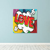 LOVE Stretted Canvas Print キャンバスプリント (インサイチュ (ウッドフロア))