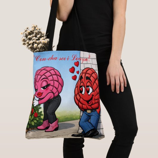 Love struck concha トートバッグ (クローズアップ)