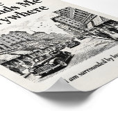 Love Surrounds Me Everywhere Vintage Affirmation  ポスター (角)