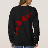 Love Sweatshirts女性のバレンタインのワイシャツの女性の スウェットシャツ (裏面)
