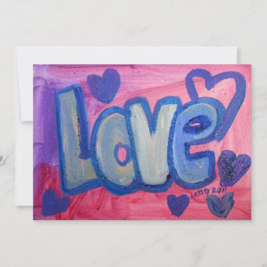 Love Sweet Candy招待状または発表 招待状 (正面)