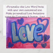 Love Sweet Candy招待状または発表 招待状 (正面/裏面)