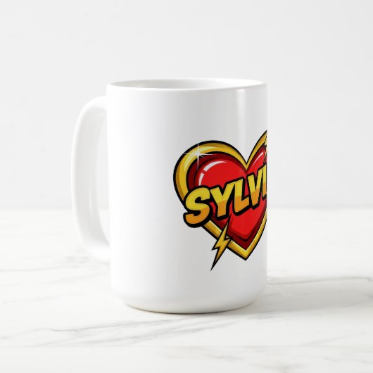 Love Sylvia コーヒーマグカップ (正面左)