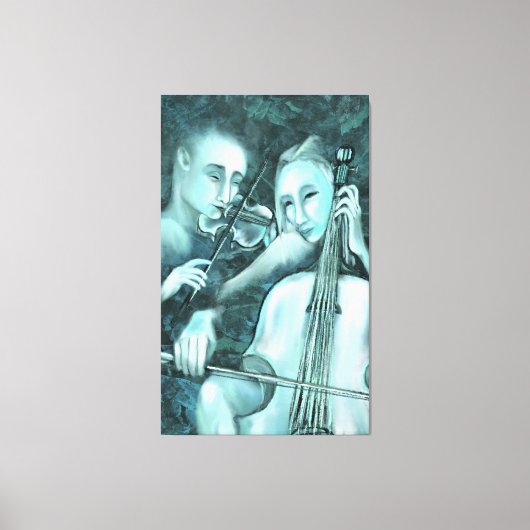 Love Symphony Canvas Print モダン Duet絵画's キャンバスプリント (正面)