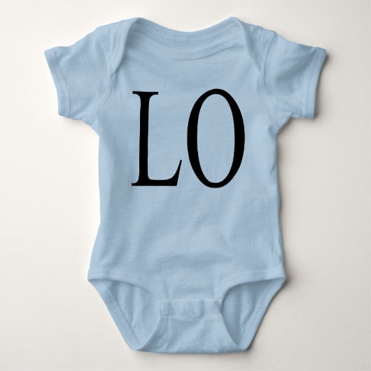 LOVE Tシャツfor TWINS ベビーボディスーツ (正面)