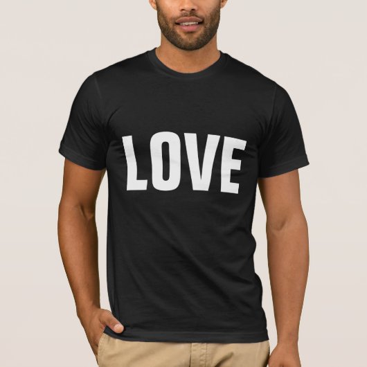 LOVE Tシャ感動的ツ Tシャツ (正面)
