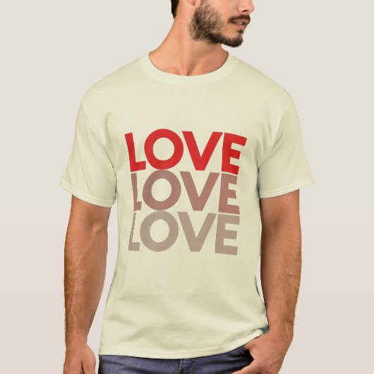 Love Tユニークシャツデザインスタイリッシュ: & Heartfelt Tシャツ (正面)