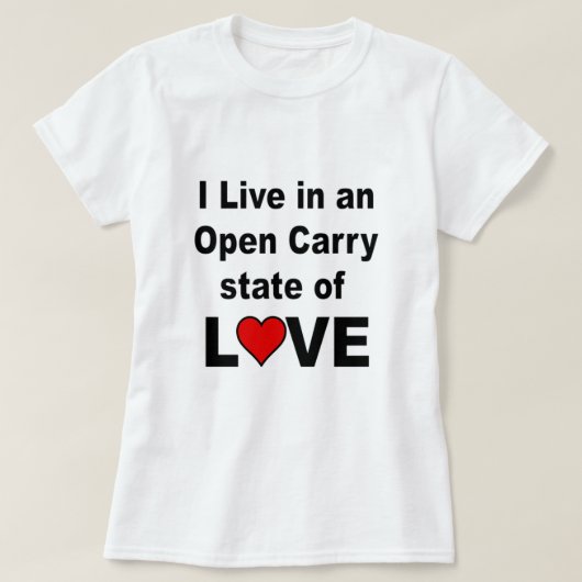 Love T運Shirtのオープン州 Tシャツ (デザイン正面)