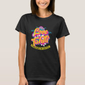 Love Tahiti Paradise, Fleurs frangipanier tropical Tシャツ (正面)