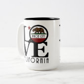 LOVE Tahoe City, California 15oz ツートーンマグカップ (正面左)