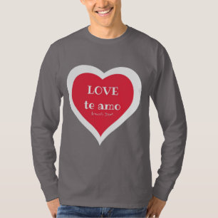 LOVE te amo AraceliデントTシャツ Tシャツ