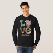 Love Teacher Life Easter Basket Gnome Teacher East Tシャツ (正面フル)