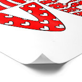 Love Teacher Squad Gnome Hearts Valentines Gnome T ポスター (角)