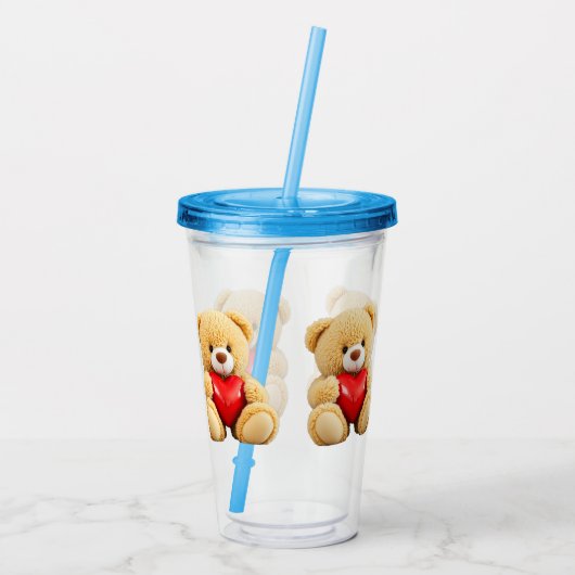 Love Teddy アクリルタンブラー (裏面)