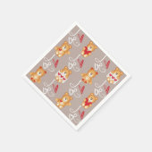 Love Teddy Bear スタンダードカクテルナプキン (角)