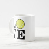 Love Tennis コーヒーマグカップ (正面左)