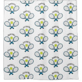 Love tennis シャワーカーテン (正面)