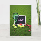 Love Tennis Scene Card カード (正面)
