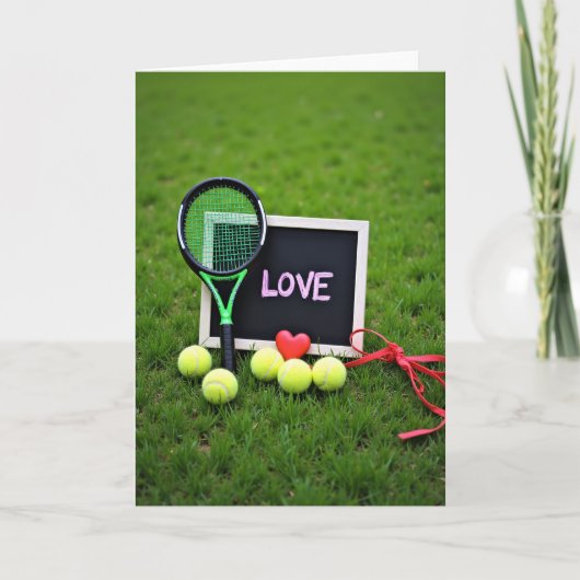 Love Tennis Scene Card カード (正面)