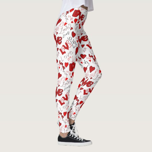 Love Text Art Leggings レギンス (右)