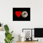 Love Thai Green Curry ... Thailand Street Food ポスター (ホームオフィス)